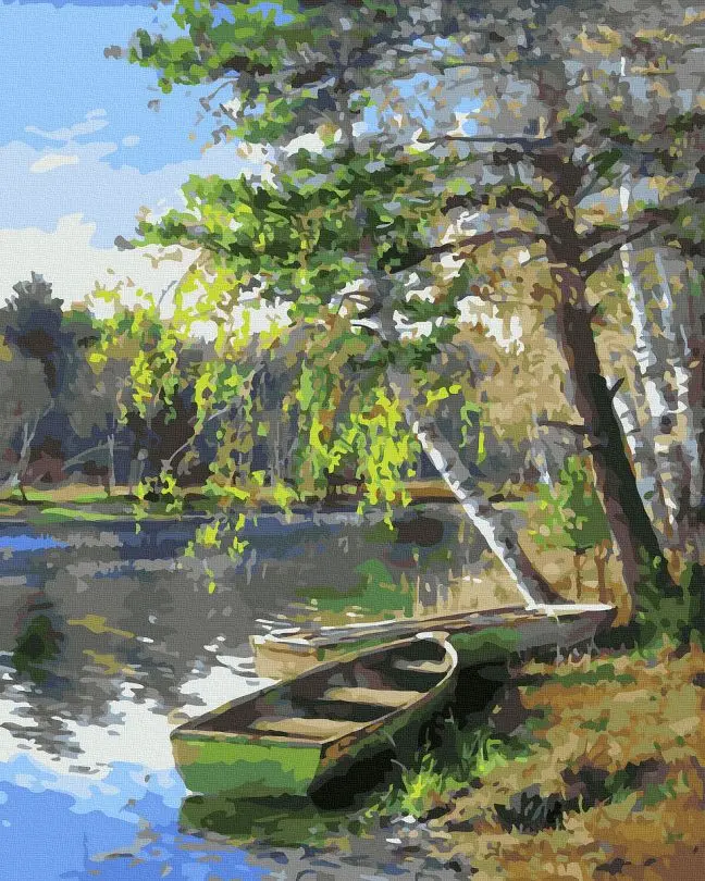 Картина по номерам Brushme Старая лодка 40x50 см (BRM45786)