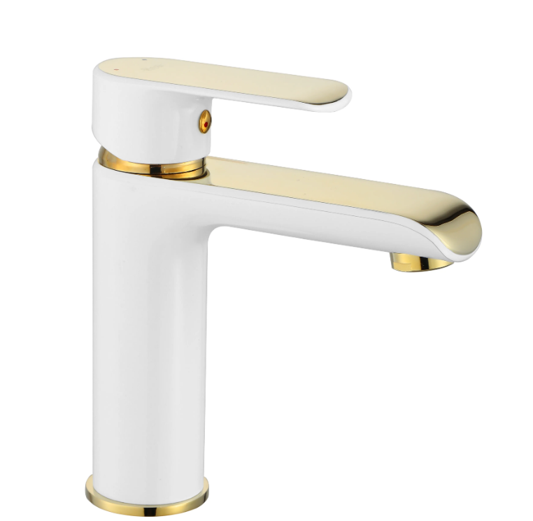 Смеситель для раковины Rea BLOOM низкий White/Gold (2810372718) Смеситель для раковины Rea BLOOM низкий White/Gold (2810372718)