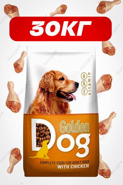 Корм сухий для собак Golden Dog всіх порід Птах 10 кг 3 шт. (338582896) - фото 2