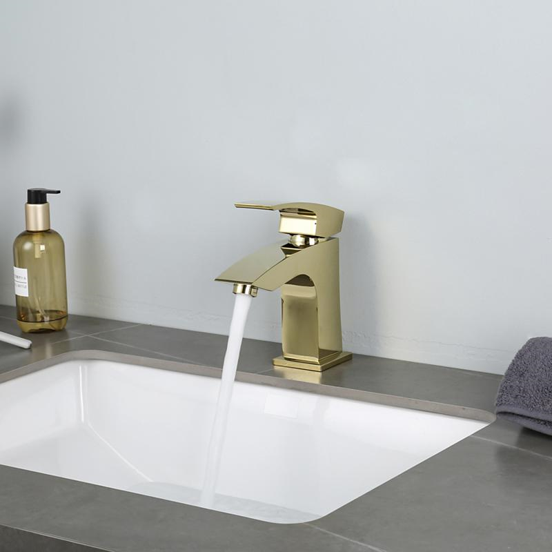 Смеситель для умывальника Gappo G1007-13 Золотой (1045060) - фото 6 Смеситель для умывальника Gappo G1007-13 Золотой (1045060) - фото 6