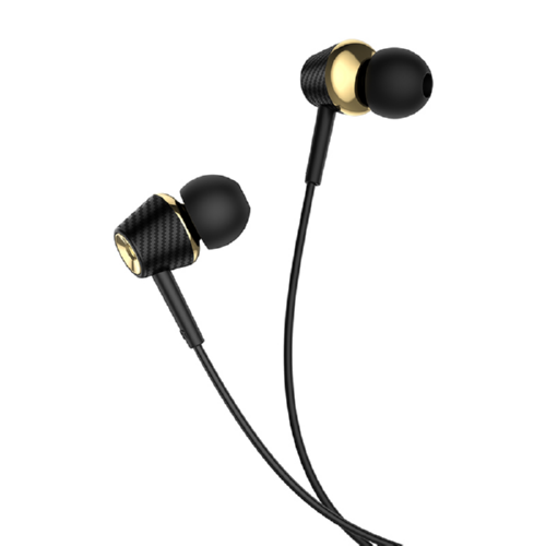 Наушники Hoco Graceful Carbon with mic M70 Hi-Res 3,5 мм Black