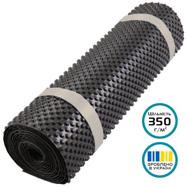 Геомембрана шиповидная Aquaizol Гидростоп ПРО 350 г/м2 2,0х20 м.п. 40 м2 (29719494) - фото 2