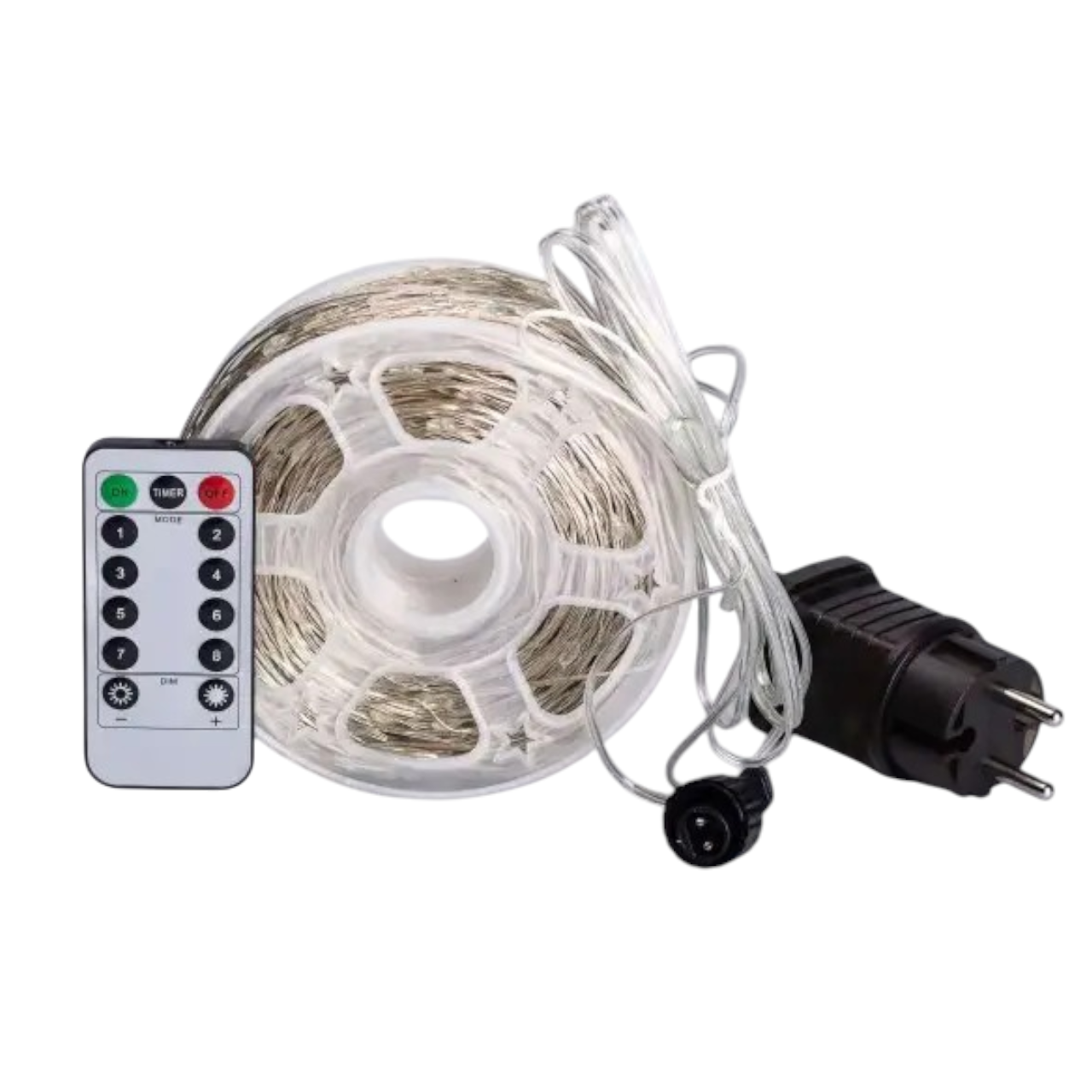 Гирлянда нить для декора GarlandoPro Роса с пультом от сети 2000 LED 200 м Синий (147-107-2000L200MWBL) - фото 4 Гирлянда нить для декора GarlandoPro Роса с пультом от сети 2000 LED 200 м Синий (147-107-2000L200MWBL) - фото 4