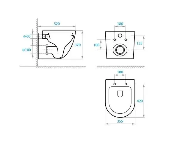 Установка Geberit Duofix Delta/унитаз Koller Pool ROUND Tornado 3.0 (458.126.00.1+RN-0520-RQ3) - фото 5