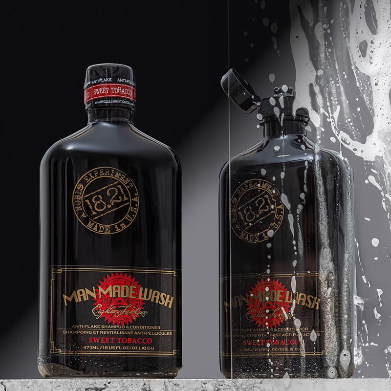 Шампунь кондиціонер 2в1 проти лупи 18.21 MAN MADE Sweet Tobaco 473 мл (2393592493) - фото 3