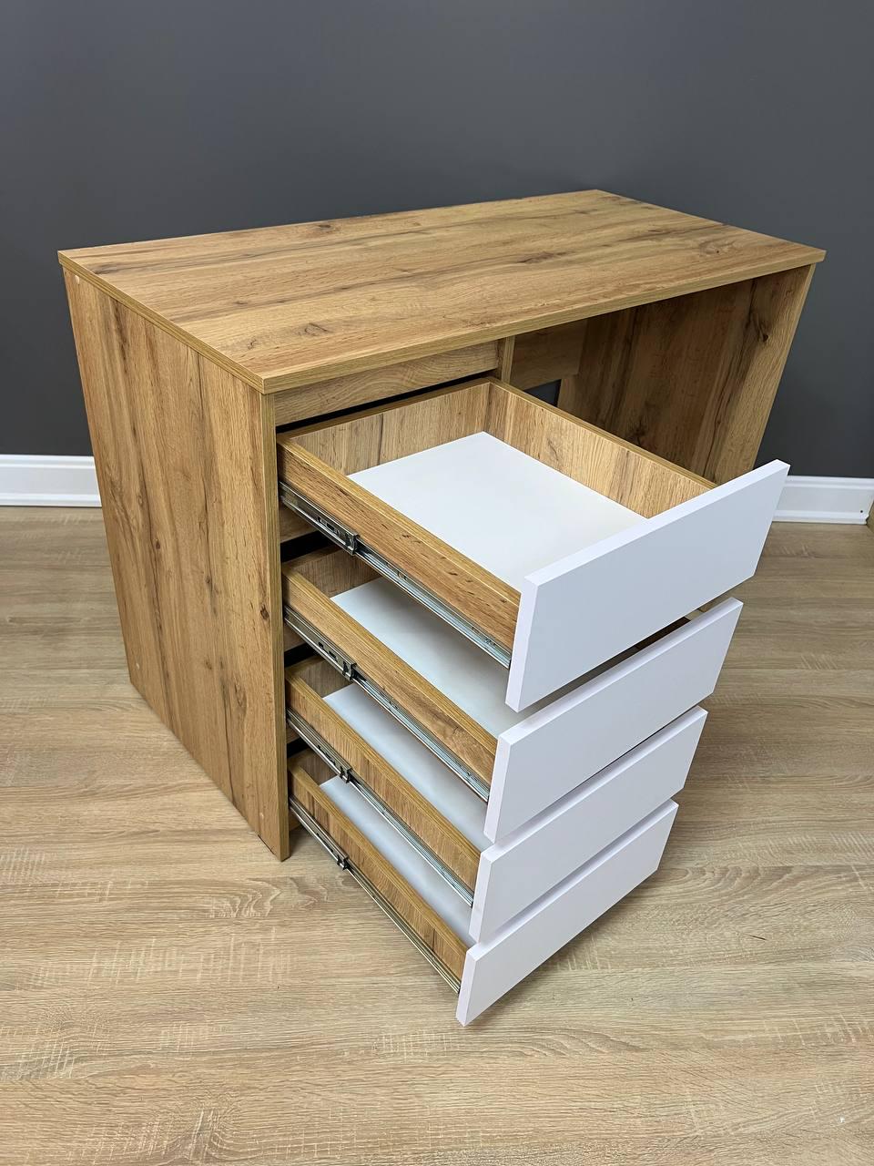 Стіл письмовий Арес лівий 1104х760х514 мм Дуб Аппалачі/Німфеа Альба - фото 3 Стіл письмовий Арес лівий 1104х760х514 мм Дуб Аппалачі/Німфеа Альба - фото 3