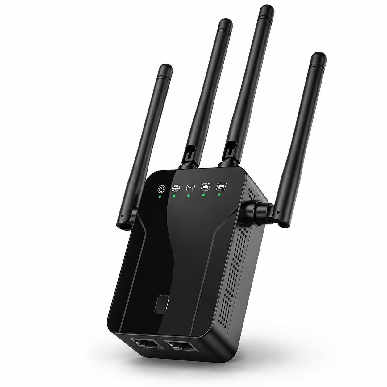 Ретранслятор Wi-Fi с LAN портом Черный (1775027795745)