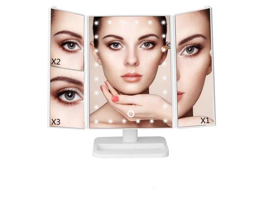 Зеркало косметическое Superstar Magnifying Mirror с LED подсветкой - фото 2