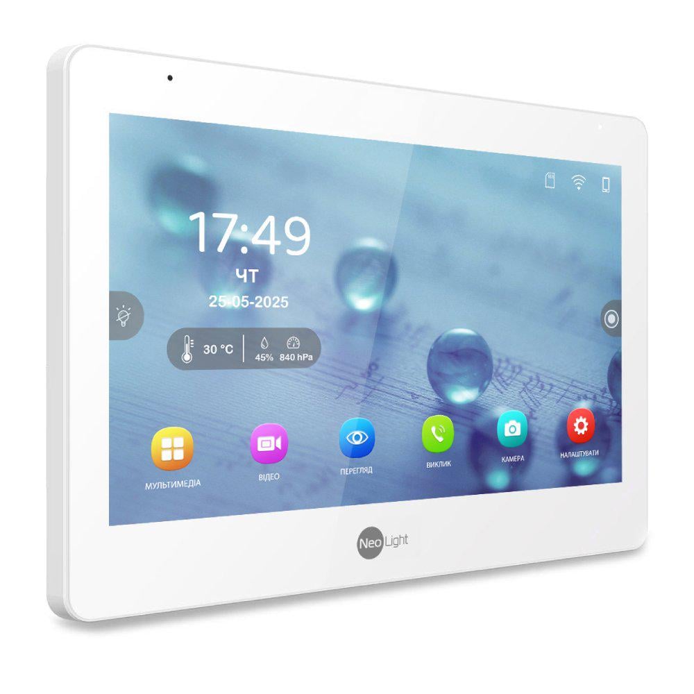 Комплект NeoLight MEZZO Hybrid IP KIT гібридний відеодомофон 10,1" з Wi-Fi 2 Мп відеопанель та PoE адаптер Graphite (301776) - фото 4