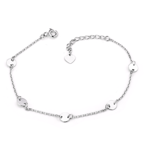 Браслет серебряный Монетки