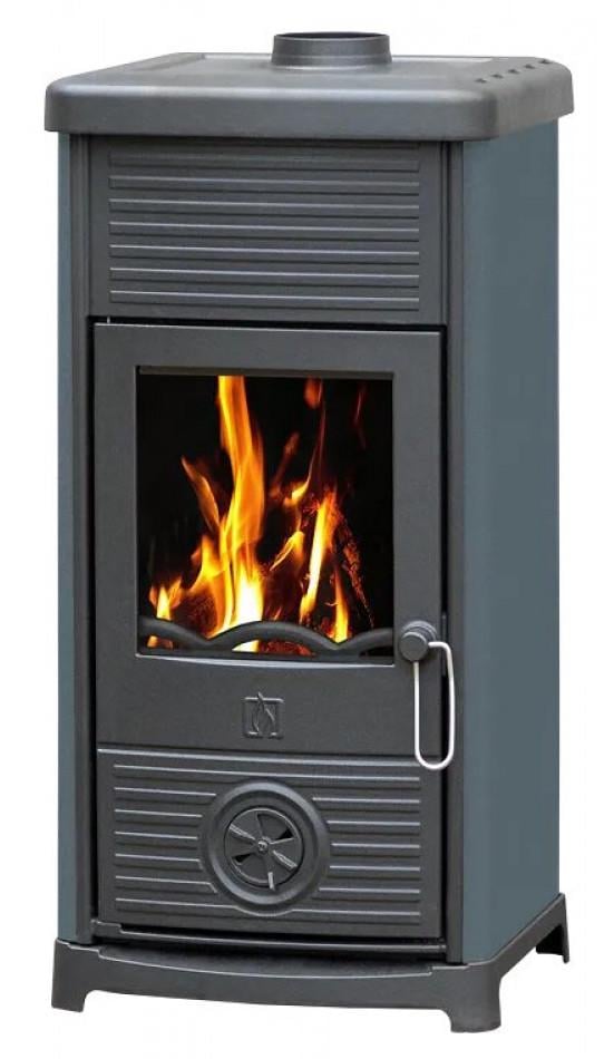 Піч-камін чавунна PLAMEN MAESTRAL N 10 кВт Сірий (9255090) - фото 1