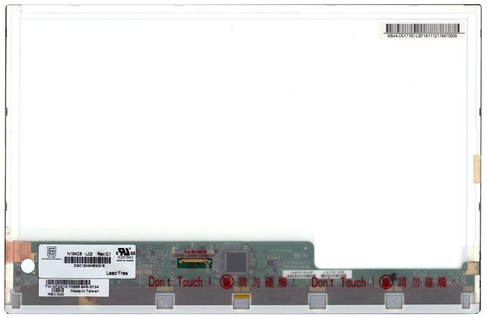 Матрица для ноутбука 15,4" Normal 40 pin type 2 слева 1440x900 LED без креплений глянцевая Chi Mei CMO N154C6-L02
