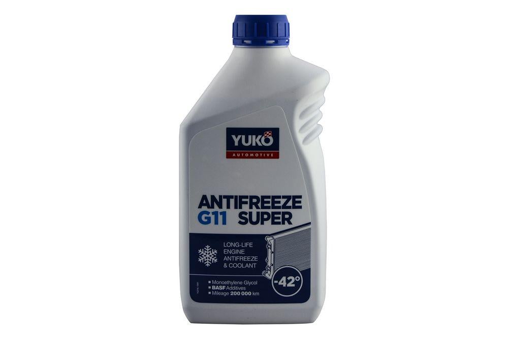 Антифриз YUKO Super G11 до-42°C 1 л Синій (30978)