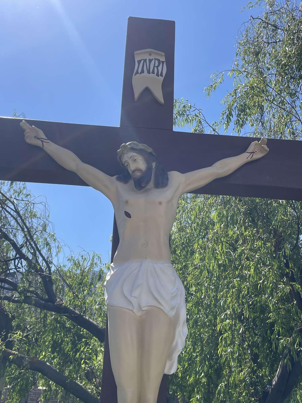 Велика фігура Розпʼяття Христа 130х90 см - фото 4 Велика фігура Розпʼяття Христа 130х90 см - фото 4