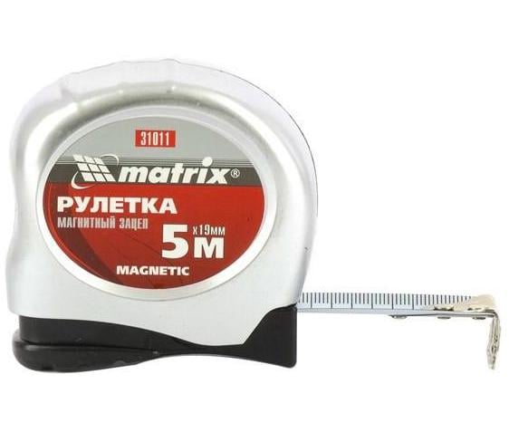 Рулетка Matrix Magnetic 5 м 19 мм с магнитным зацепом (2274-1)