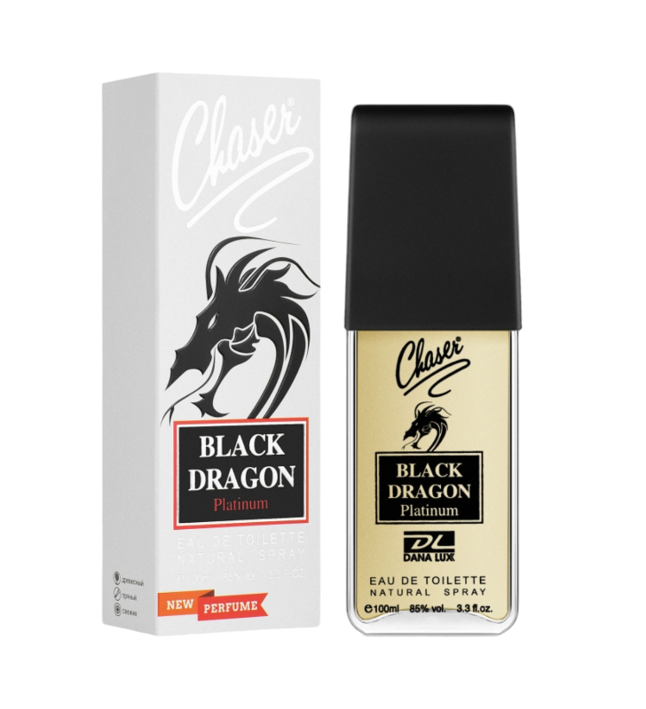 Туалетна вода чоловіча CHASER Black Dragon Platinum 100 мл Туалетна вода чоловіча CHASER Black Dragon Platinum 100 мл
