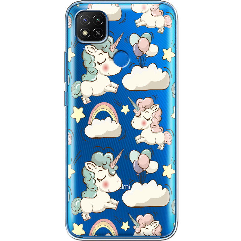 Чехол Boxface Xiaomi Redmi 9C Unicorns Прозрачный силикон (40879-cc2-40879)