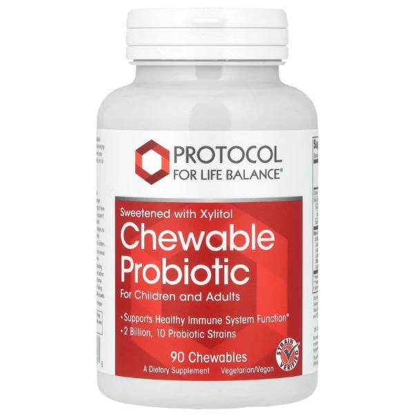 Пробиотик Protocol for Life Balance Chewable Probiotic For Children and Adults 2 Billion 90 Chewables (23712963)
