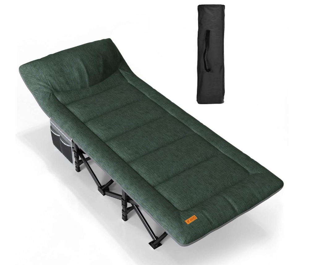Кровать-шезлонг раскладная WCG CC-S11 матрас/подушка 200 кг Зеленый Кровать-шезлонг раскладная WCG CC-S11 матрас/подушка 200 кг Зеленый