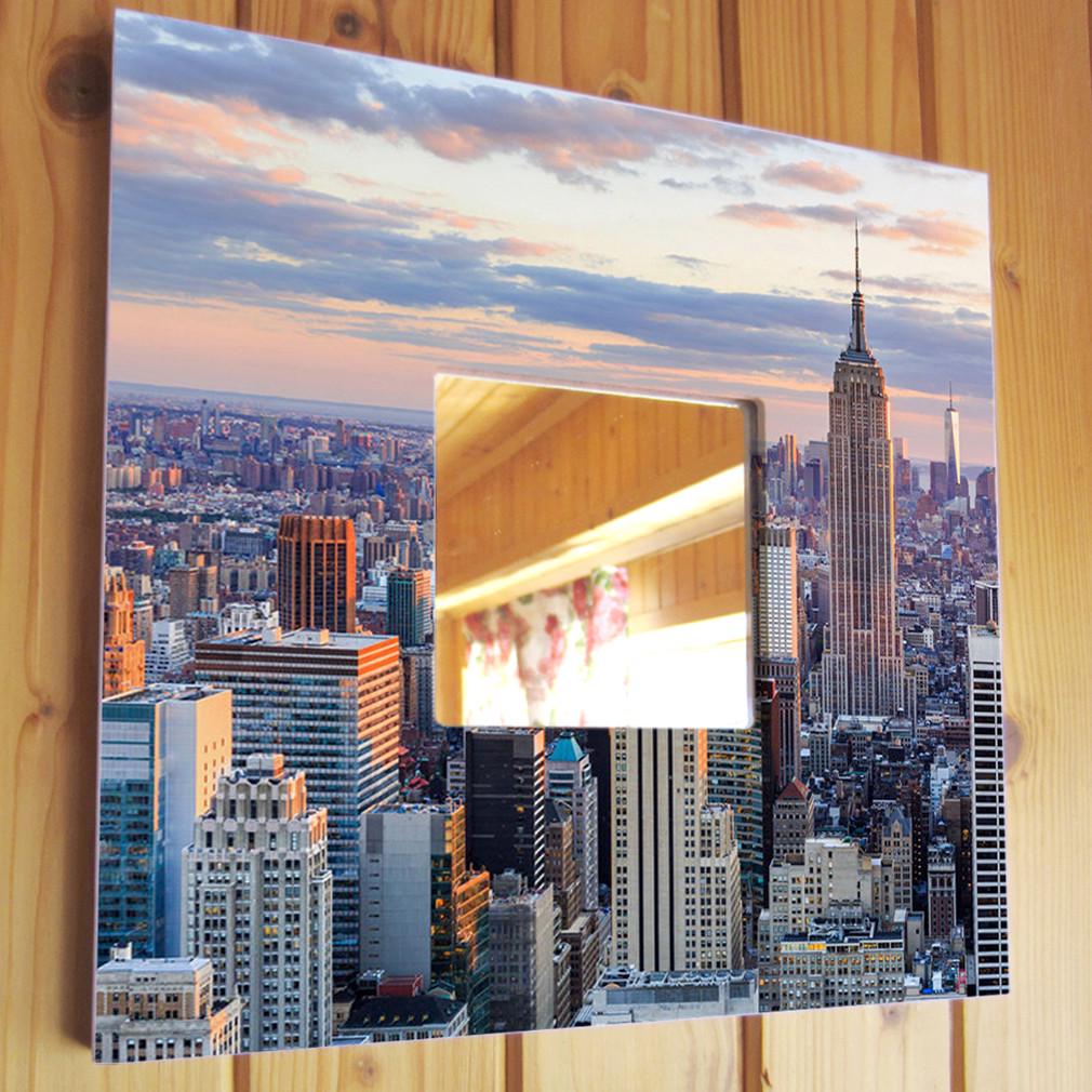 Зеркало декоративное Манхэттен Небоскребы 260х260 мм (M03059) Зеркало декоративное Манхэттен Небоскребы 260х260 мм (M03059)