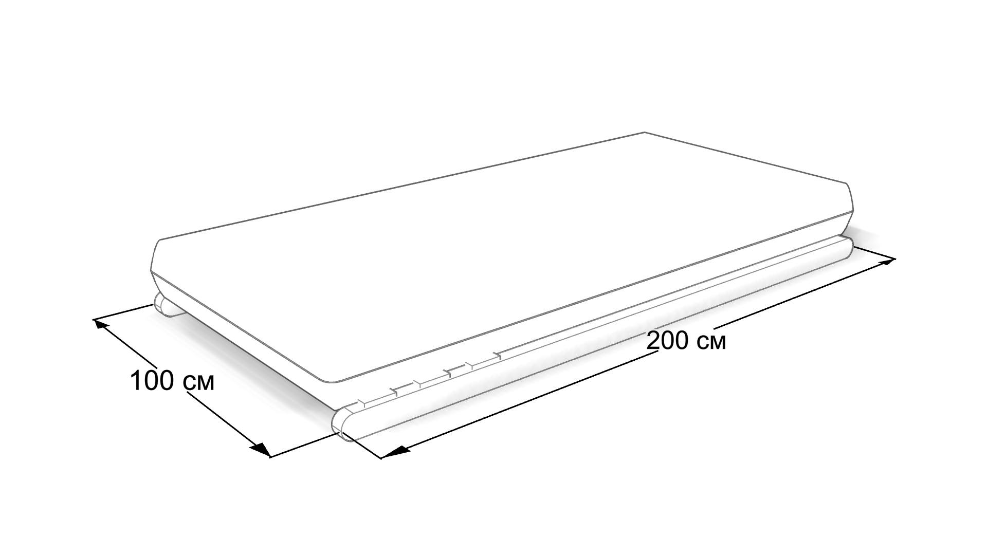 Футон-реклайнер Futon Art S 100х200 каркас/матрас Белый/Белый - фото 6