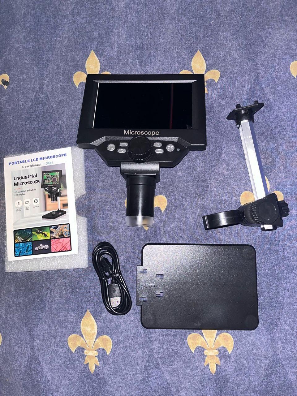 Мікроскоп цифровий з дисплеєм і акумулятором з підсвіткою 10 Мп 5,5" (1-1000Х) - фото 3 Мікроскоп цифровий з дисплеєм і акумулятором з підсвіткою 10 Мп 5,5" (1-1000Х) - фото 3