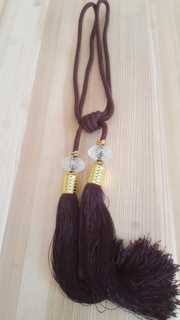 Пензлик для штор декор кристал Коричневий (2673096092) - фото 3 Пензлик для штор декор кристал Коричневий (2673096092) - фото 3