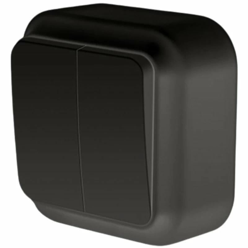 Выключатель двухклавишный внешний MARSHEL VO10-140 (27552112)