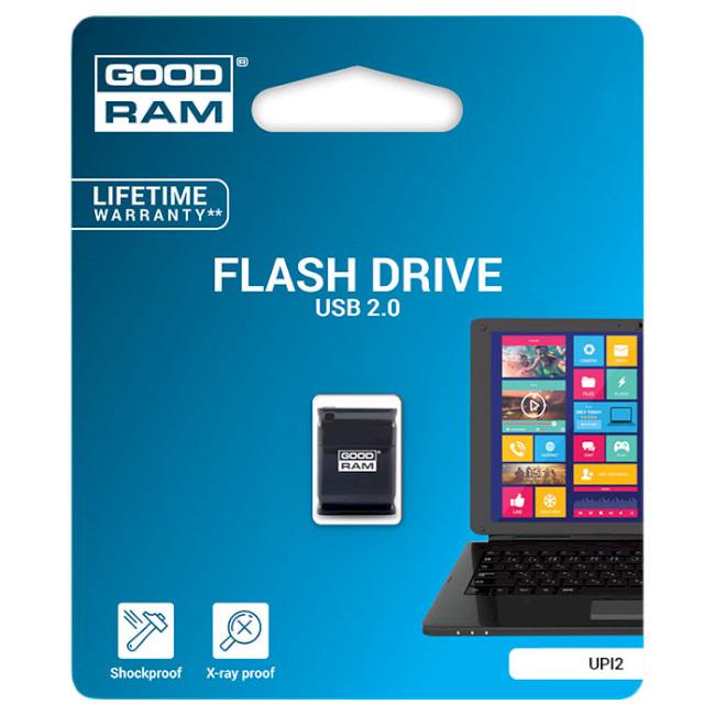 Флеш-пам'ять USB Goodram UPI2 Piccolo Black 32 Гб Чорний (UPI2-0320K0R11) - фото 2