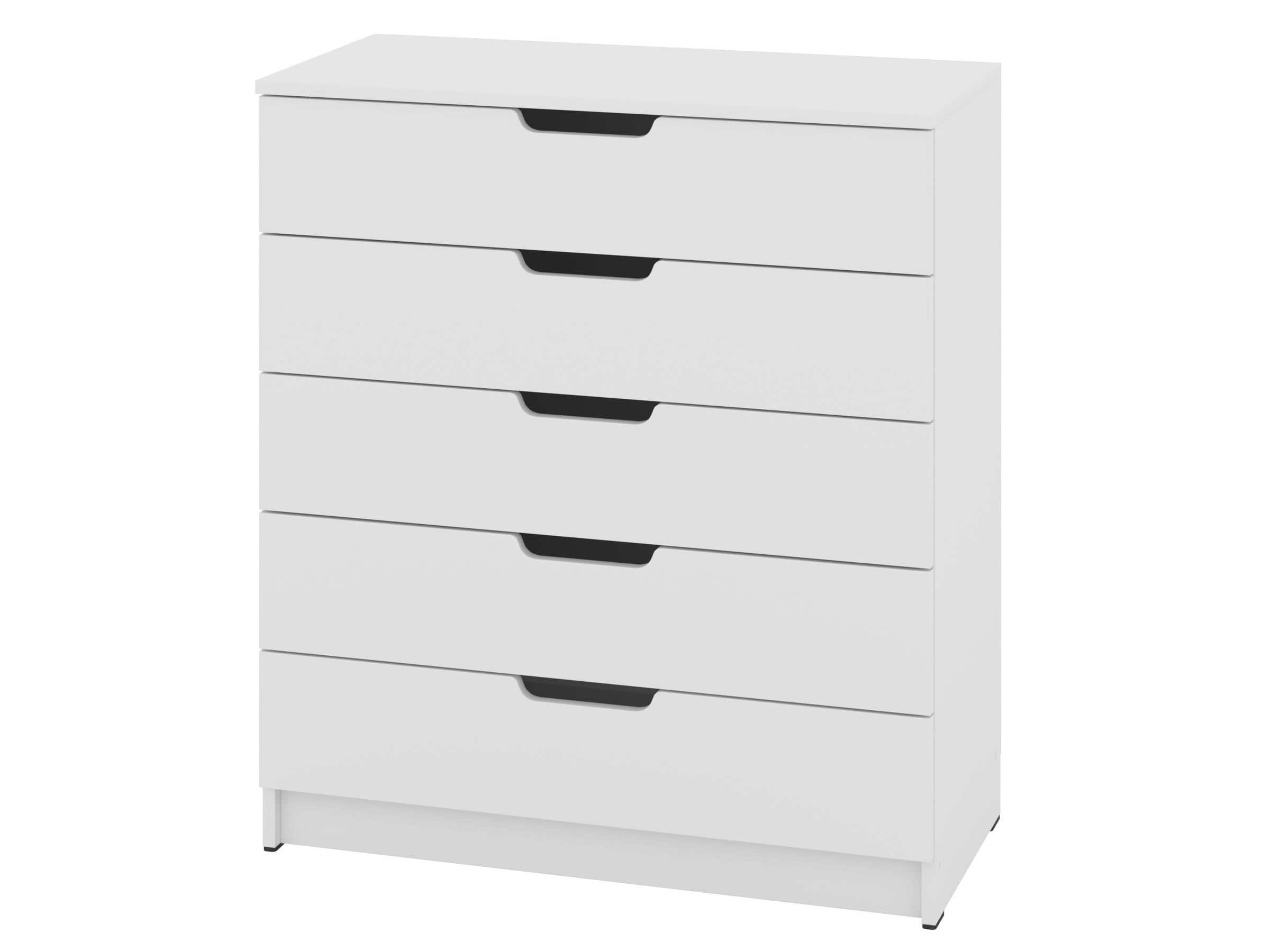 Комод с ящиками PEHOTIN ЭКО К-5 ДСП 80х38х90 см Белый (PN-100659)