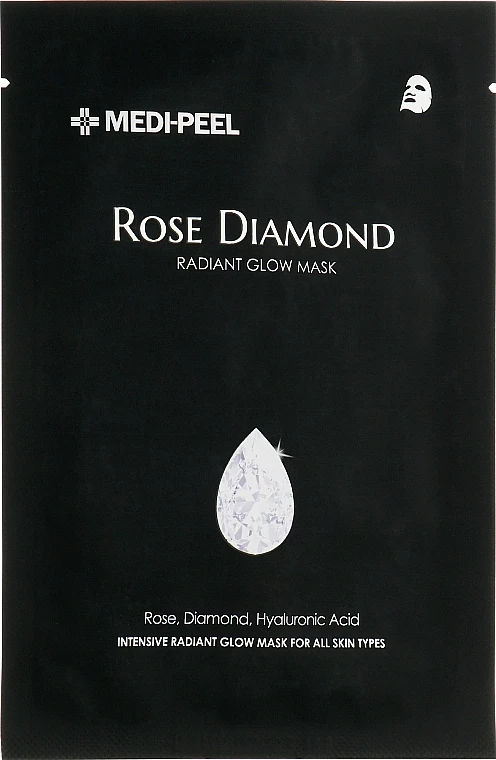 Маска тканевая для сияния кожи MEDI-PEEL Rose Diamond Radiant Glow с алмазной пудрой и экстрактом розы (2475503223)