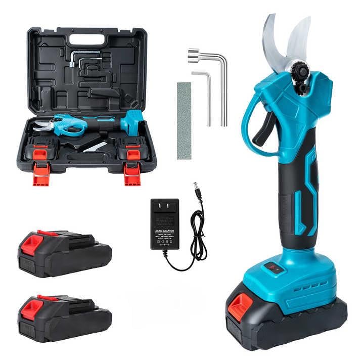 Секатор садовий акумуляторний для обрізки дерев кущів гілок 2 акумулятори в кейсі - фото 5 Секатор садовий акумуляторний для обрізки дерев кущів гілок 2 акумулятори в кейсі - фото 5