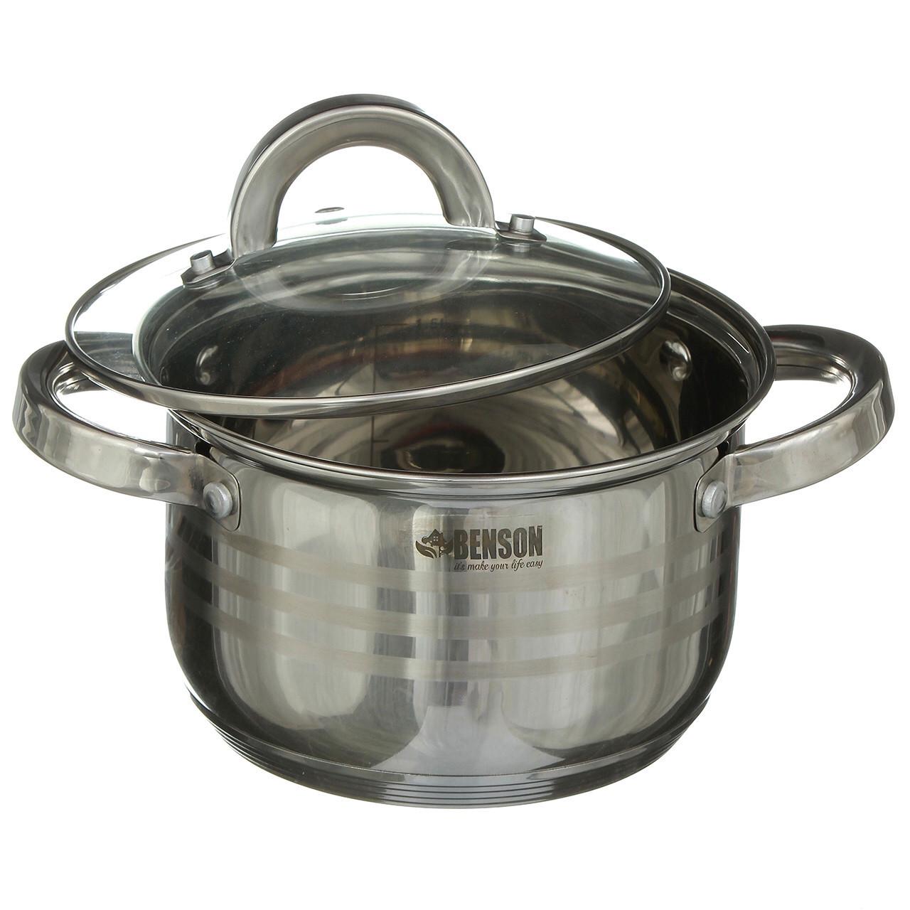 Набор кастрюль Benson 6 пр. (BN-199) - фото 5