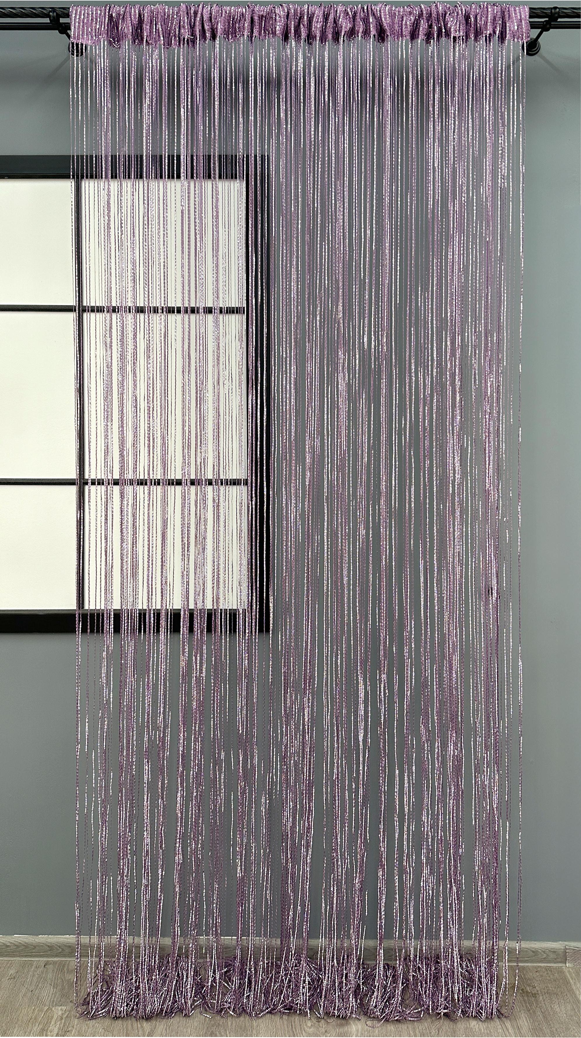 Штори-нитки Rovi Premium з люрексом 300х300 см Ліловий (61-112) - фото 3