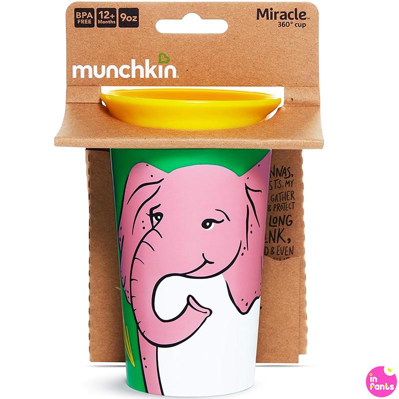 Чашка непроливна Munchkin Miracle 360 Wildlove Elephant Манчкін Слон 266 мл (00485) - фото 6 Чашка непроливна Munchkin Miracle 360 Wildlove Elephant Манчкін Слон 266 мл (00485) - фото 6