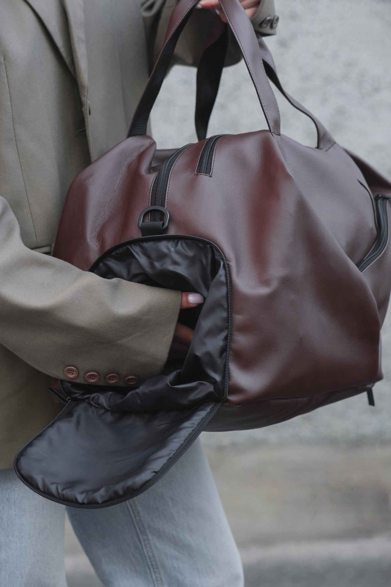 Сумка женская Without Gym багажная дорожная Brown (8049531) - фото 6 Сумка женская Without Gym багажная дорожная Brown (8049531) - фото 6