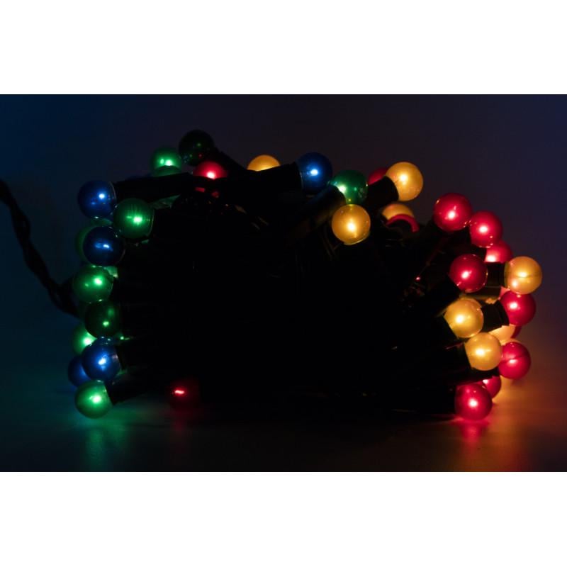 Гірлянда з лампочками розжарювання перлинні кульки 10 м 100 ламп 8 режимів RGB IP20 (050642) - фото 2 Гірлянда з лампочками розжарювання перлинні кульки 10 м 100 ламп 8 режимів RGB IP20 (050642) - фото 2