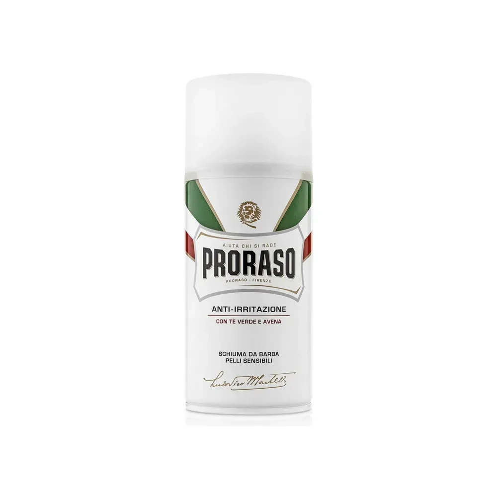 Піна для гоління Proraso Shaving Foam Sensitive Green Tea із зеленим чаєм і вівсом 300 мл