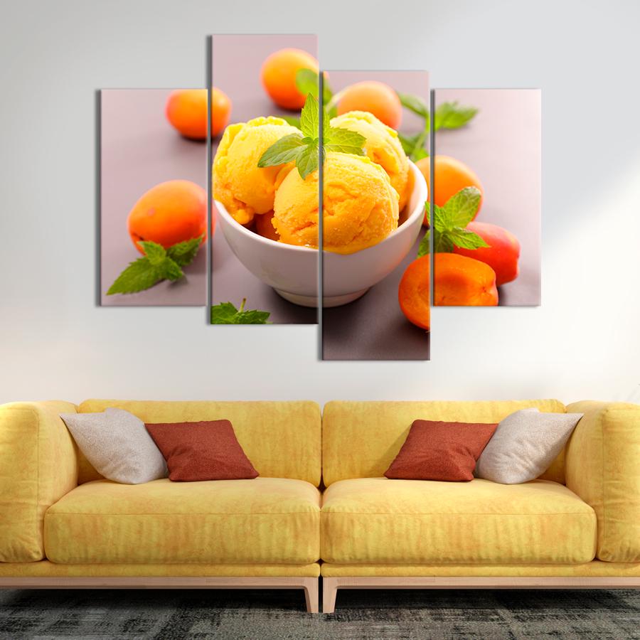 Настенний декор Вкусное абрикосовое мороженое 89x56 см (A376-4)