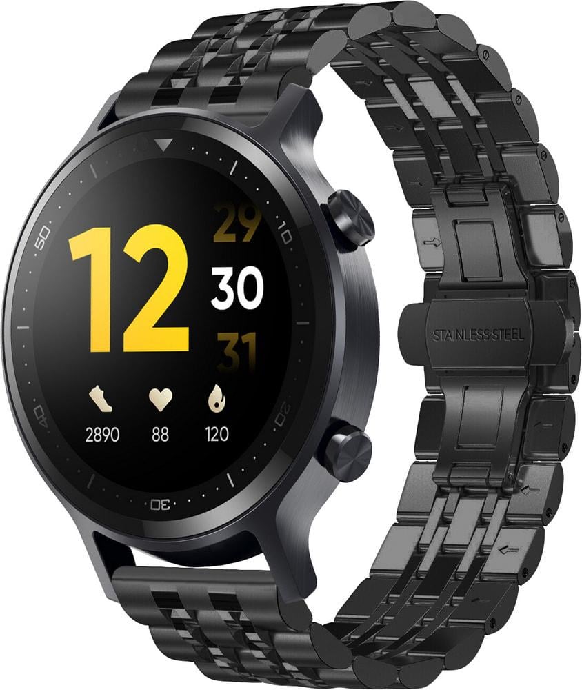 Браслет металлический Spinye для Realme Watch S Black (28965-2B)