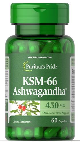 Ашваганда Puritan's Pride Ashwagandha KSM-66 450 мг 60 Capsules (21655)