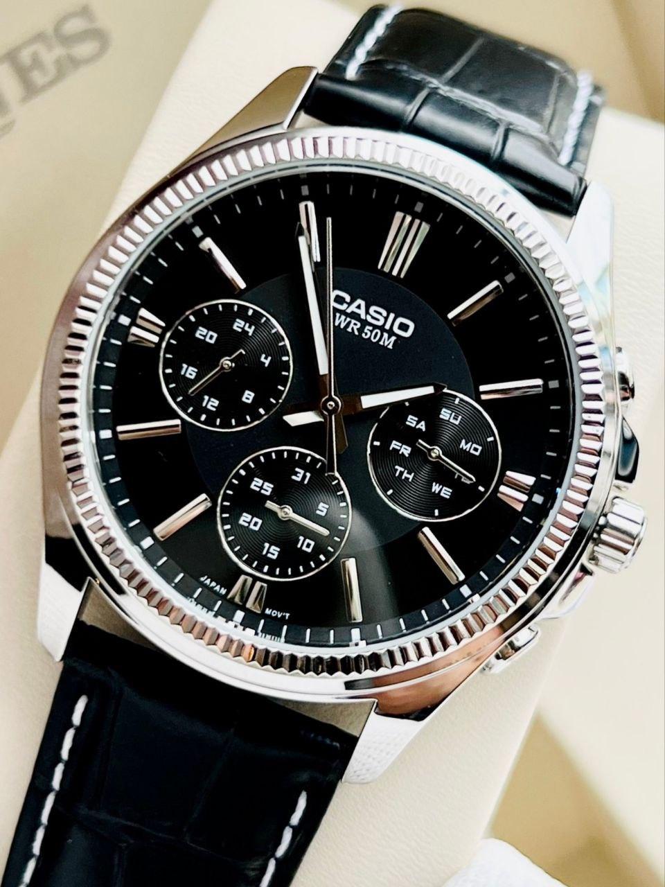 Наручные часы мужские Casio MTP-1375L-1A Timeless Collection Черный (2693957334)