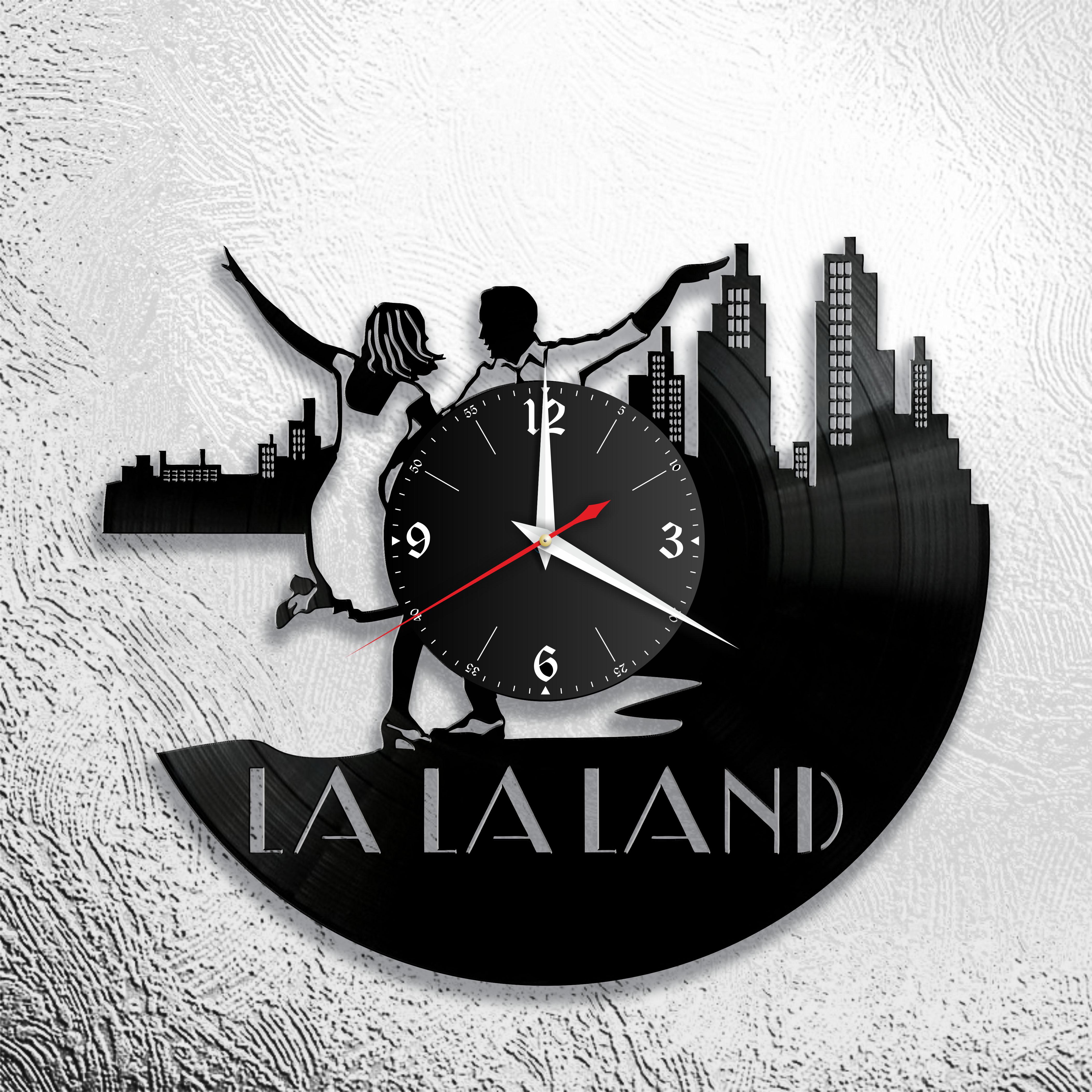 Часы настенные Ла-Ла Ленд 3324 из виниловой пластинки