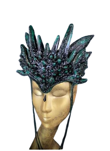 Тіара-корона Seta Decor Королева Драконів (24-501BLK-GR)