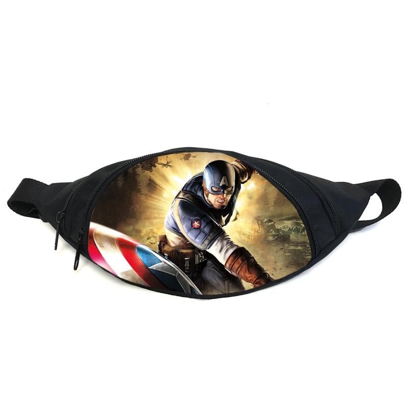 Поясная сумка-бананка Cappuccino Toys GB-Captain America 01 Черный (2399980032)