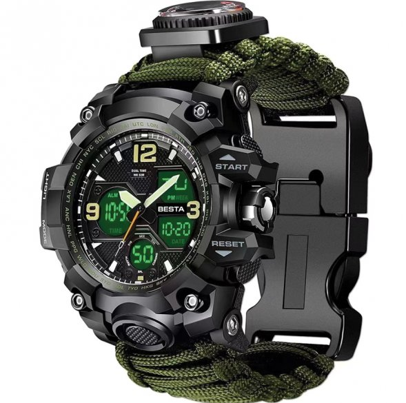 Часы мужские Besta Life Pro 7в1 с компасом для выживания