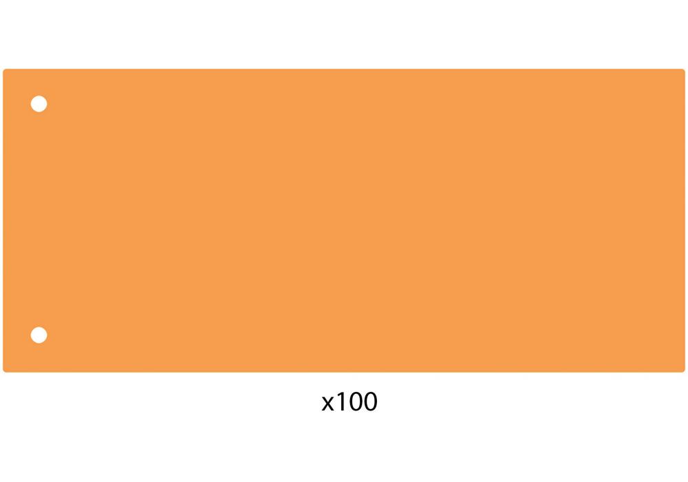 Розділювач листів Economix 240х105 мм пластик 100 шт. Помаранчевий (E30811-06) - фото 2