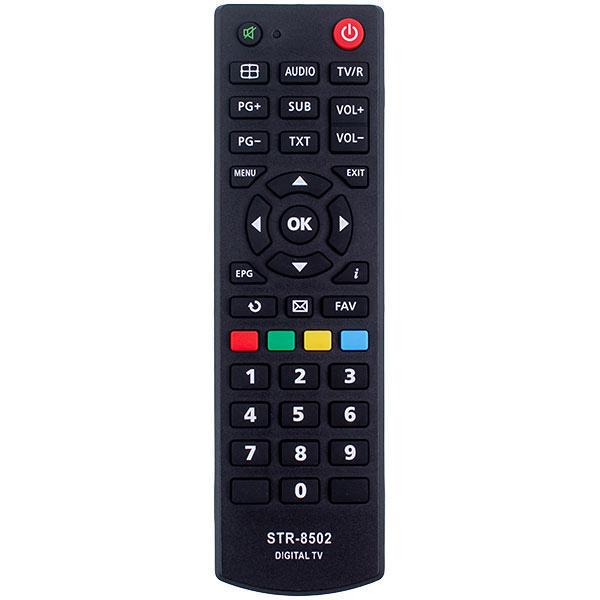 Пульт дистанционного управления SRT-8502 для DVB-T2 Strong до 8 м 2xAAA Черный (00000026506)
