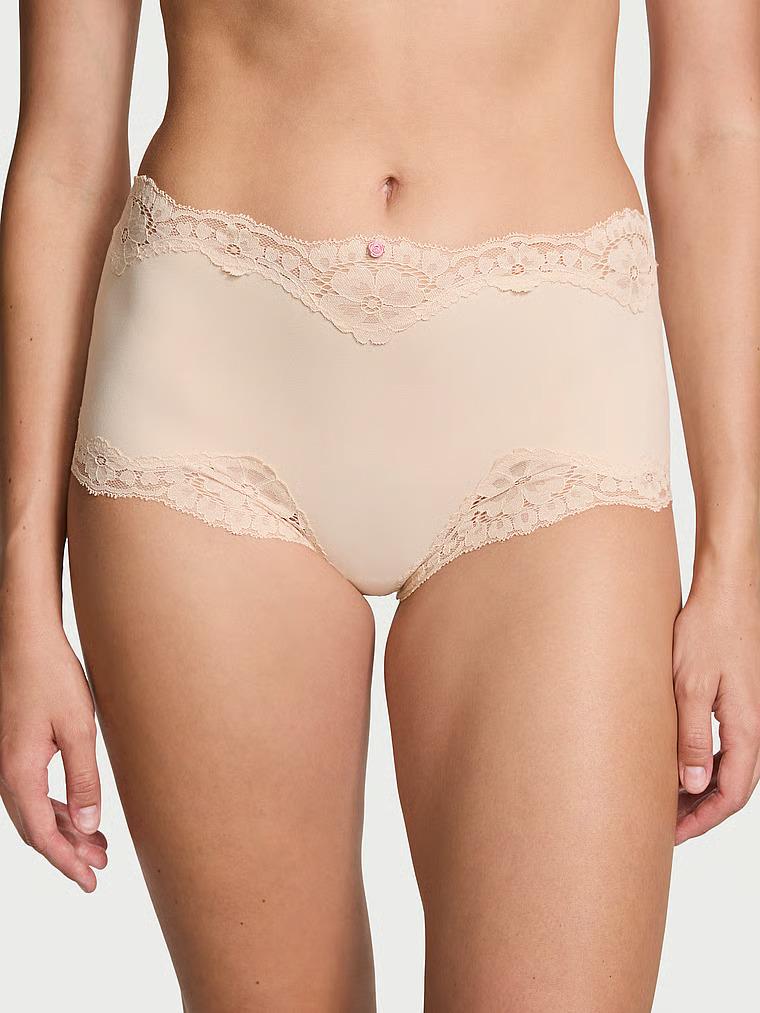 Трусики Victoria's Secret Dream Angels Lace-Trim Boyshort Panty L Бежевый (26910680) Трусики Victoria's Secret Dream Angels Lace-Trim Boyshort Panty L Бежевый (26910680)