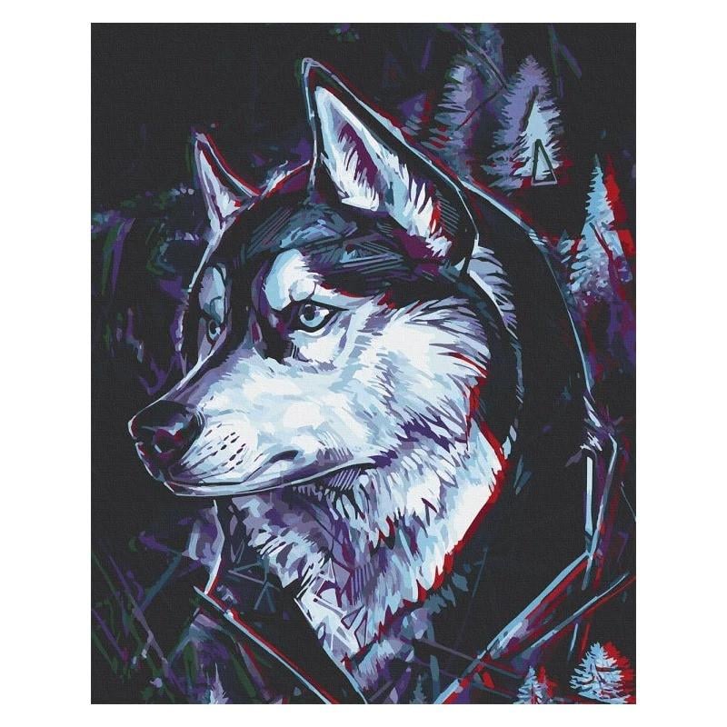 Картина за номерами ART CRAFT Друг Хаскі 11674-AC 40x50 см (RLT26598)